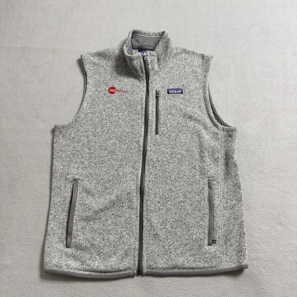 Patagonia Better Sweater Vest Mens Large Gray Full Zip Fleece Outdoor Hiking